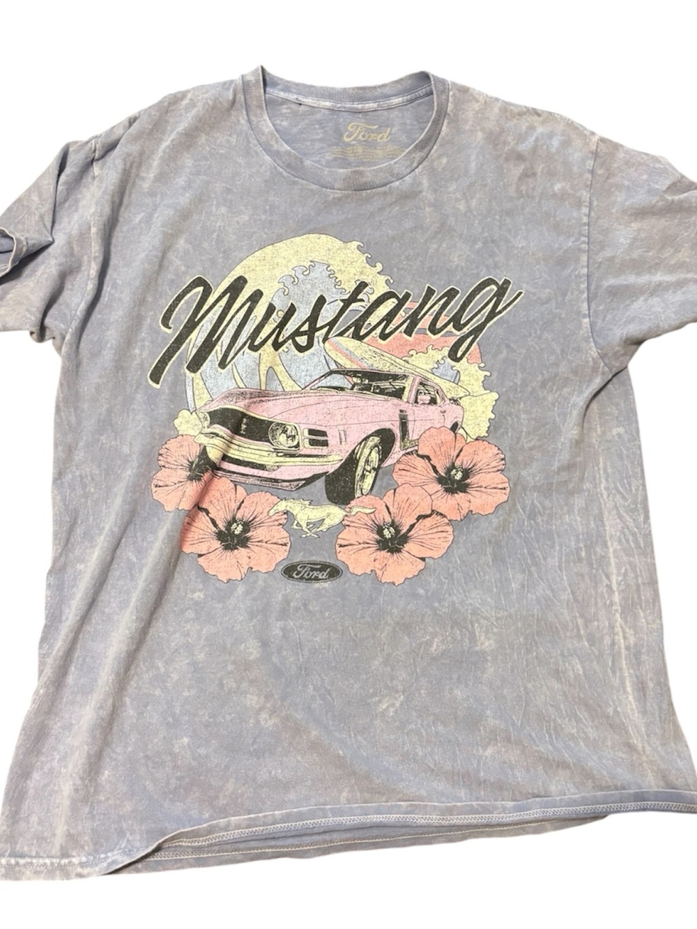 Ford Light Blue Tee with Cream Logo